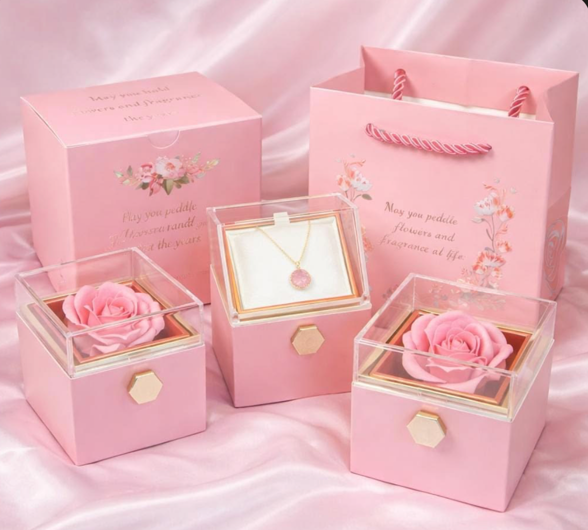 Rotating Rose Gift Box
